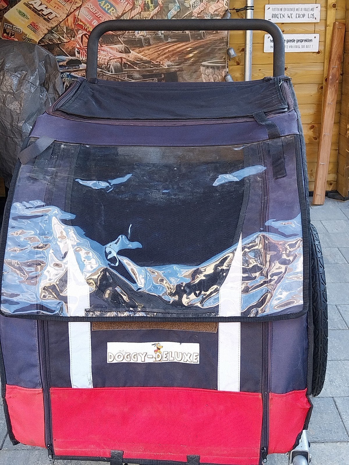 Tekoop honden fietskar en wandelwagen, Ophalen of Verzenden, Gebruikt