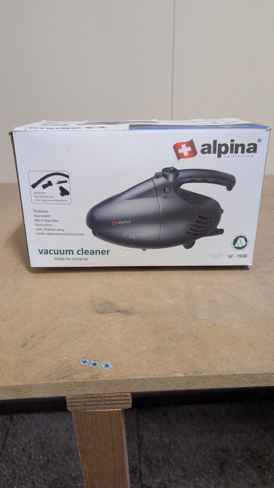 Alpina Kruimeldief - Compacte Handstofzuiger voor Camping, Kruimeldief, Nieuw, Ophalen of Verzenden, Minder dan 1200 watt
