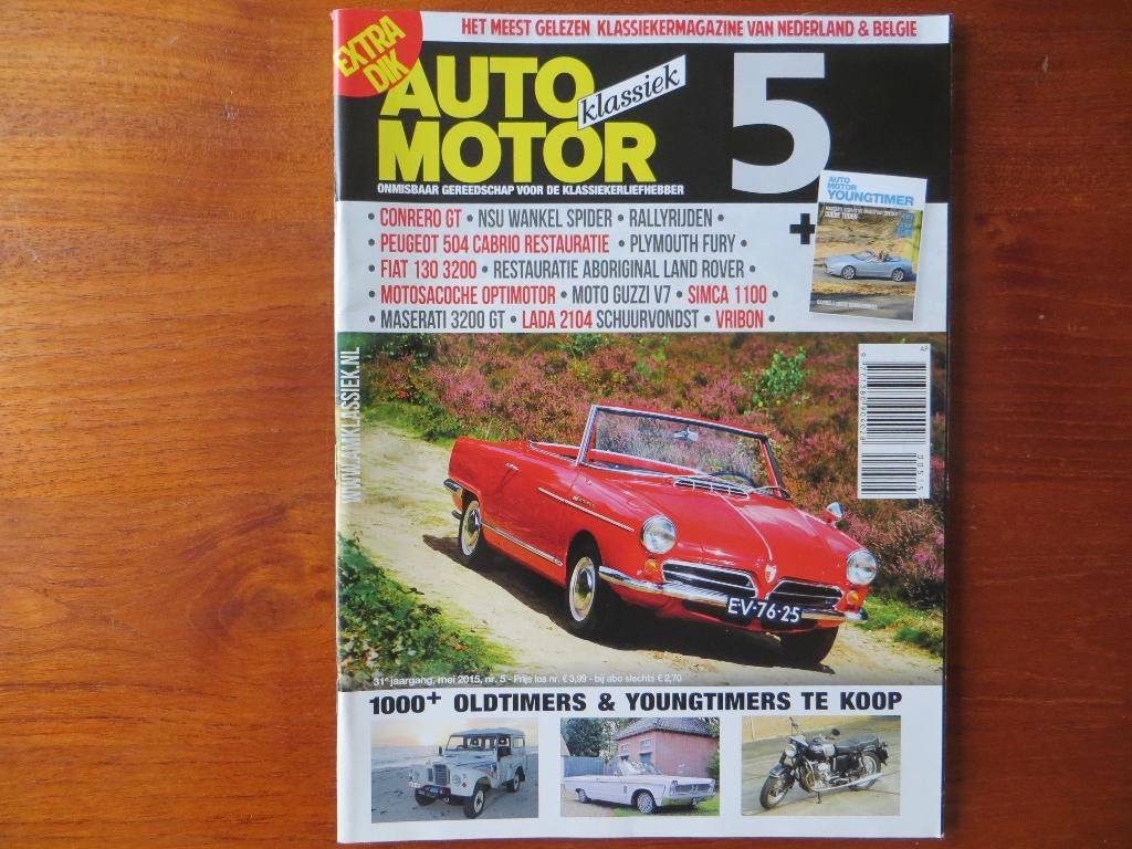 Auto Motor Klassiek 5 2015 NSU Wankel Spider, Maserati 3200, Ophalen of Verzenden, Nieuw, Overige merken