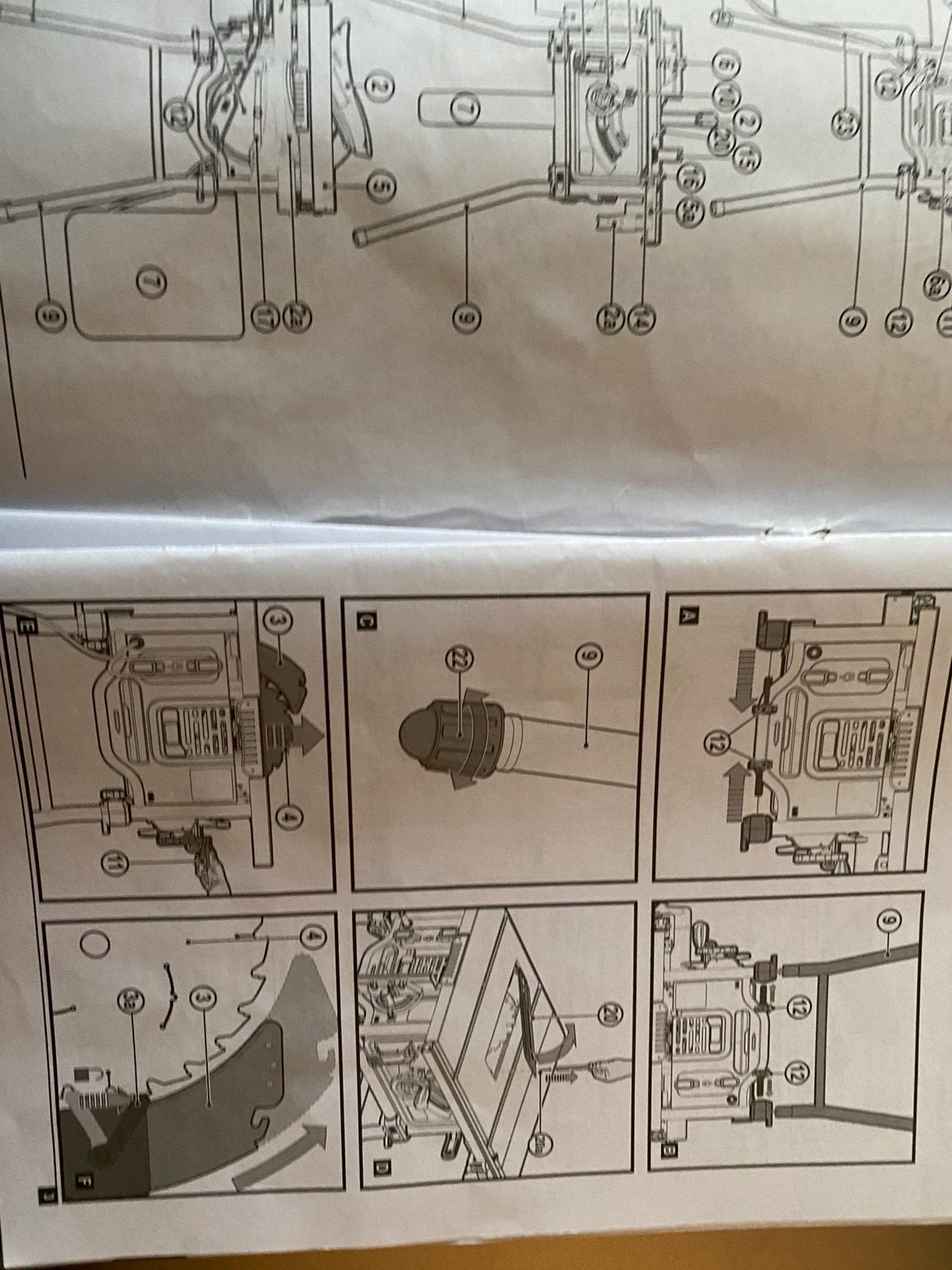 Tafelzaagmachine Black+Decker, Ophalen, Gebruikt, Cirkelzaag, 70 mm of meer
