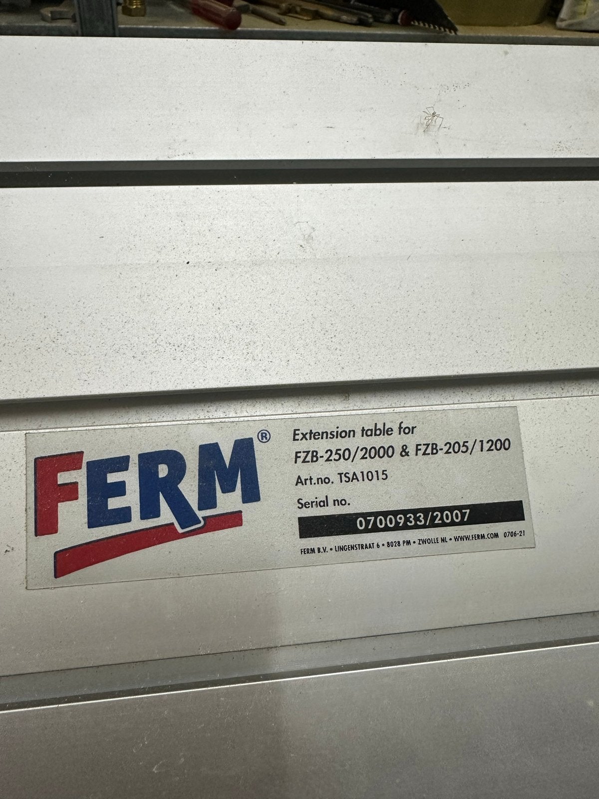 Ferm TSA1015 Verlengtafel voor Afkortzaag FZB-250/2000, Ophalen of Verzenden, Nieuw, Overige typen
