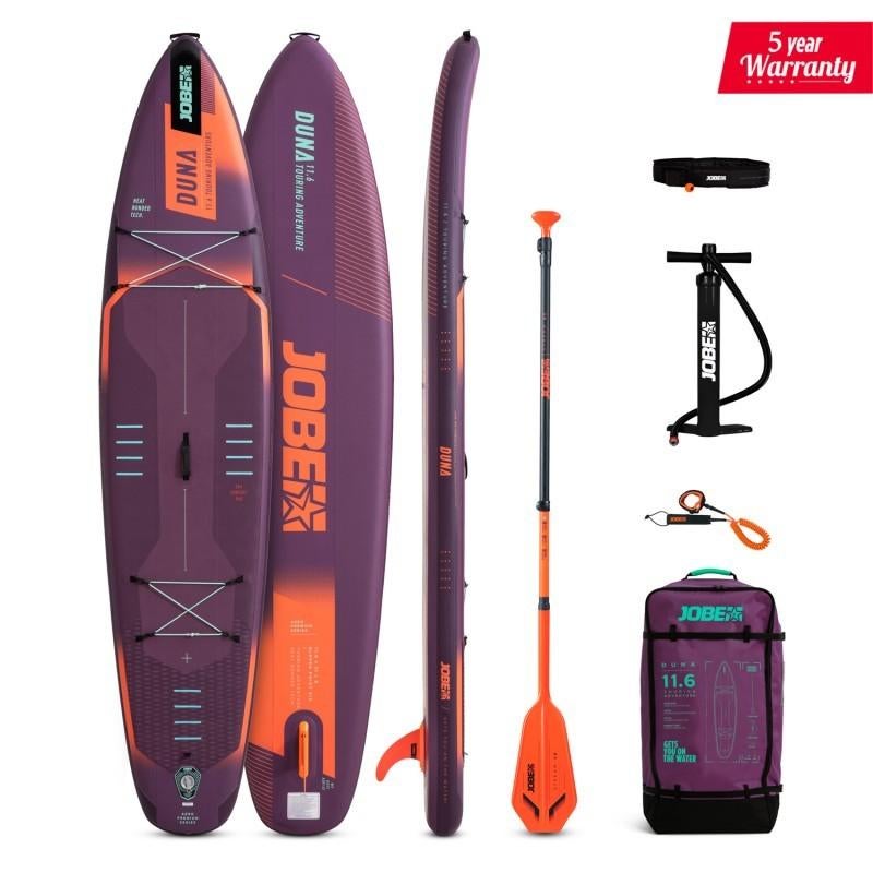 Jobe Aero Duna SUP Board 11.6 Pakket Paars (5 jr garantie), Watersport en Boten, Ophalen of Verzenden, Nieuw