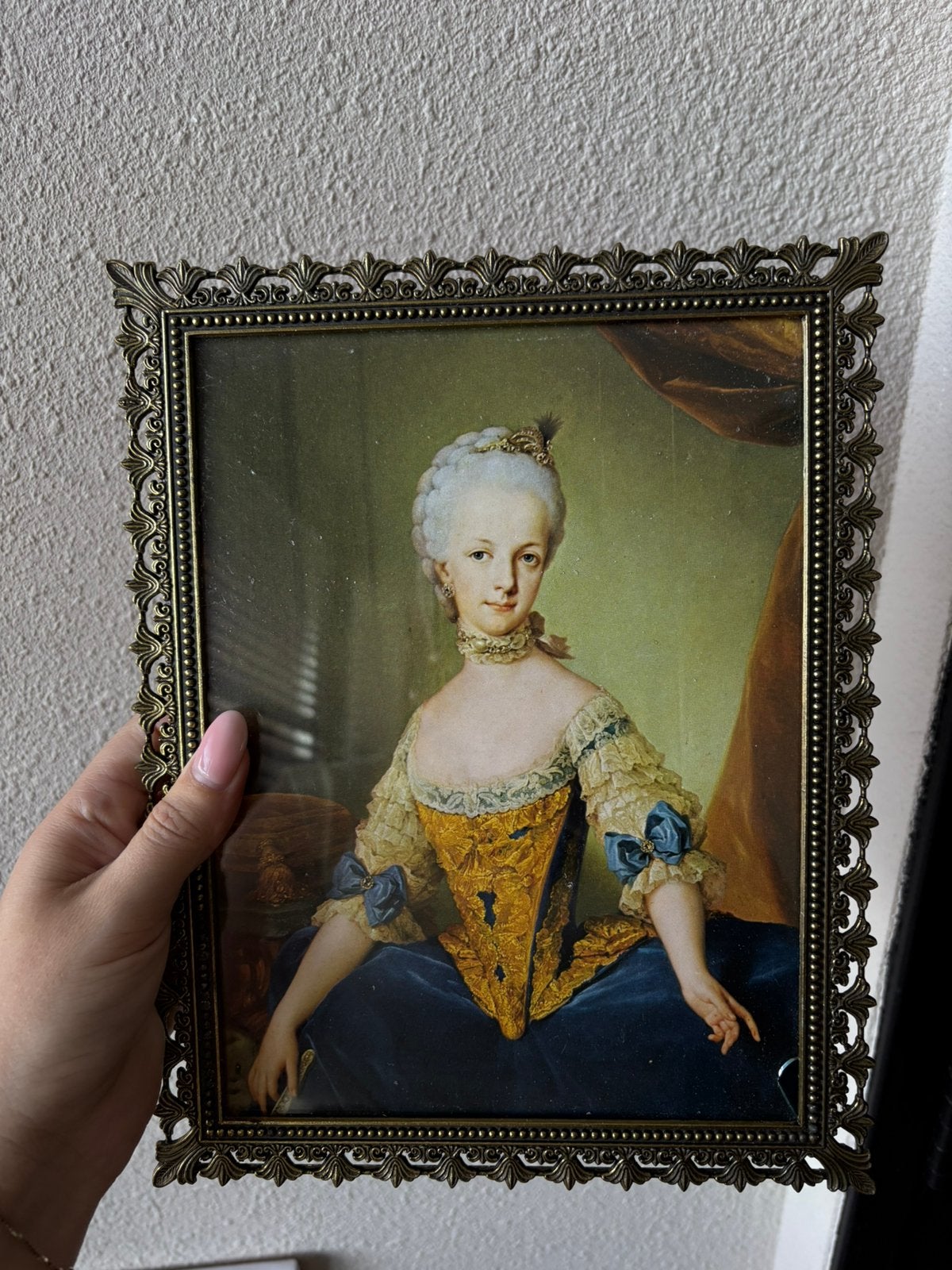 Vintage bronze fotolijst made in Italy, Antiek en Kunst, Verzenden, Brons