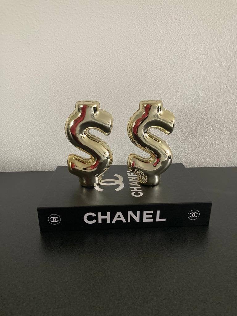 Luxury gouden Dollar ornament Nieuw!, Nieuw, Ophalen of Verzenden, Steen/keramiek, Goud