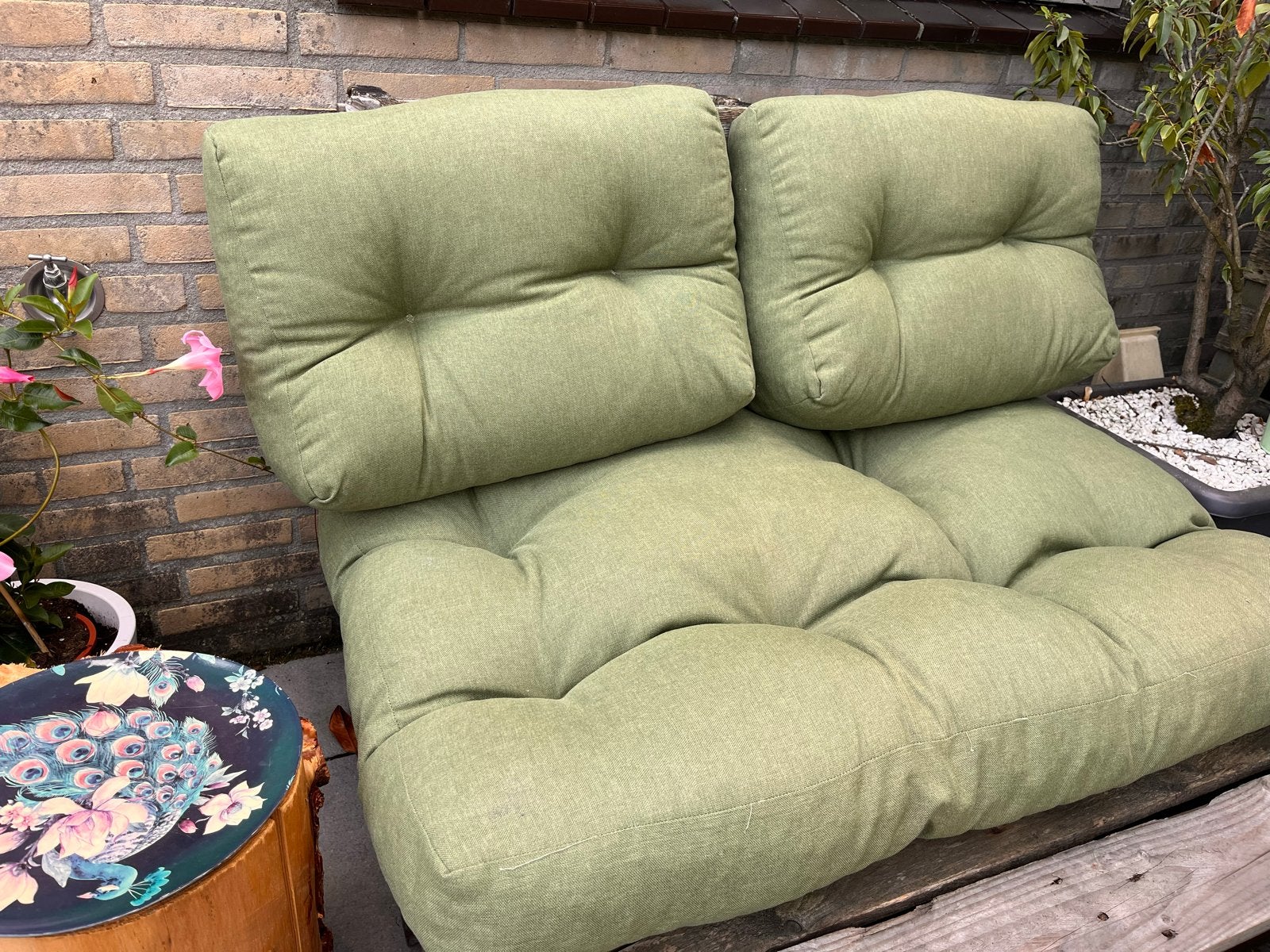 Comfortabele Palletkussens - Groen, Ophalen, Overige merken, Palletkussen, Zo goed als nieuw
