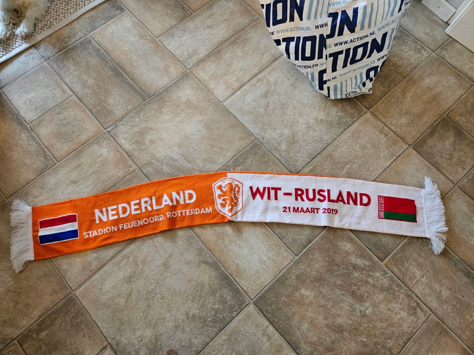 Oranje sjaal Nederland - Wit-Rusland 2019, Ophalen of Verzenden