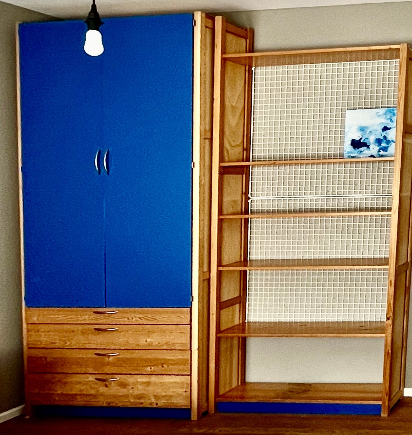 Lundia kasten 2x100 breed, 220-240 hoog, met deuren, Ophalen, Gebruikt