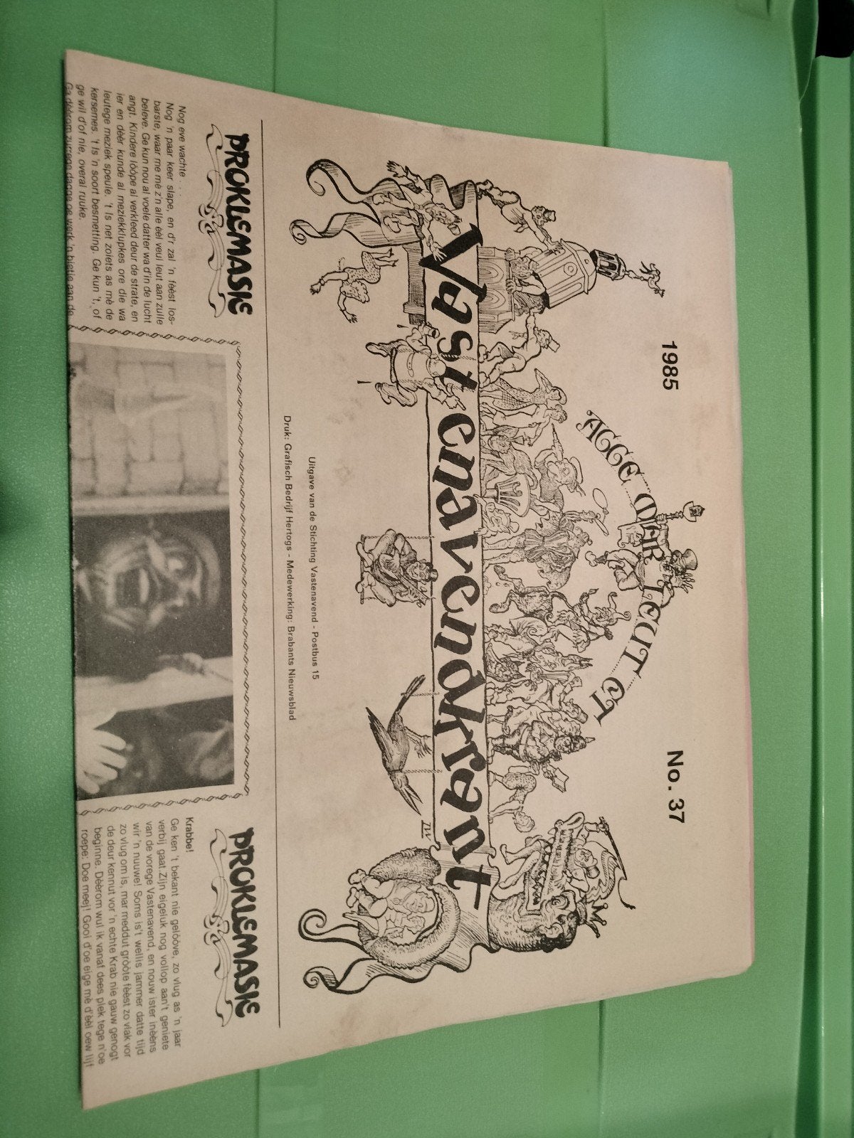 Vastenavendkrant 1985, Boeken, Tijdschriften en Kranten, Ophalen, Gelezen, Krant