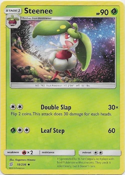 Unified Minds,  Steenee [uncommon] 18/236, Hobby en Vrije tijd, Verzamelkaartspellen | Pokémon, Nieuw, Losse kaart, Verzenden