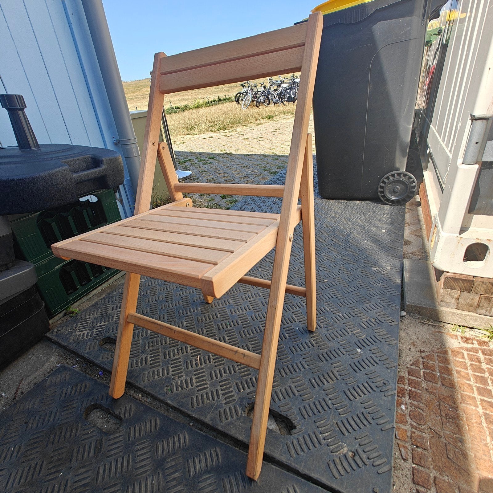 Klapstoelen Wedding chairs met kar 23x, Ophalen, Gebruikt, Meubilair