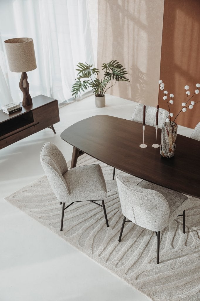 *ACTIE* Eetkamertafel Tafel Deens Ovaal Aura v.a. €599 5, Huis en Inrichting, Eetkamertafel tafel eettafel deens ovaal espresso naturel acacia