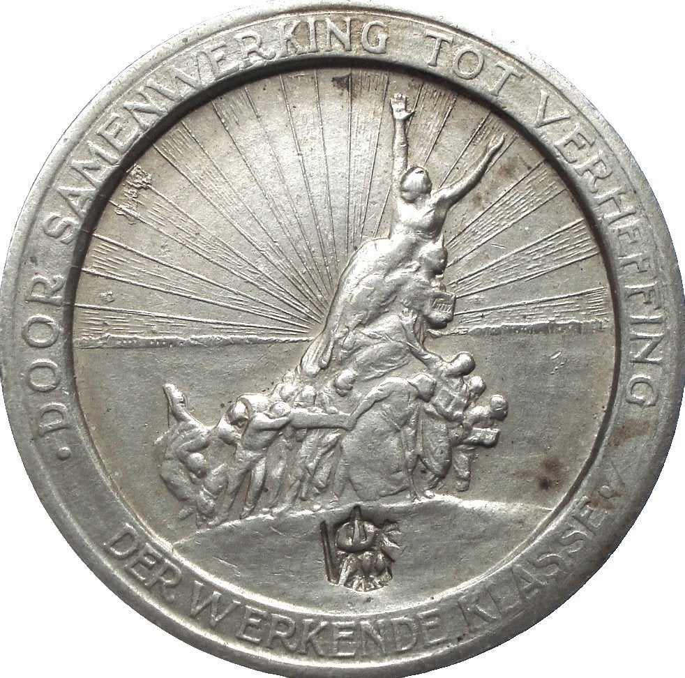 België - Gent 5 franc 1928 (vooruit / broodkaart, met klop), Postzegels en Munten, Munten | België, Ophalen of Verzenden, Losse munt