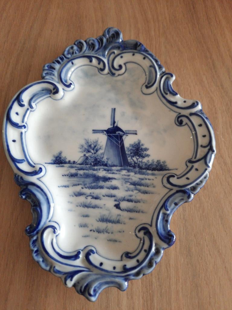 Blauw decor plateau hanger, Ophalen of Verzenden