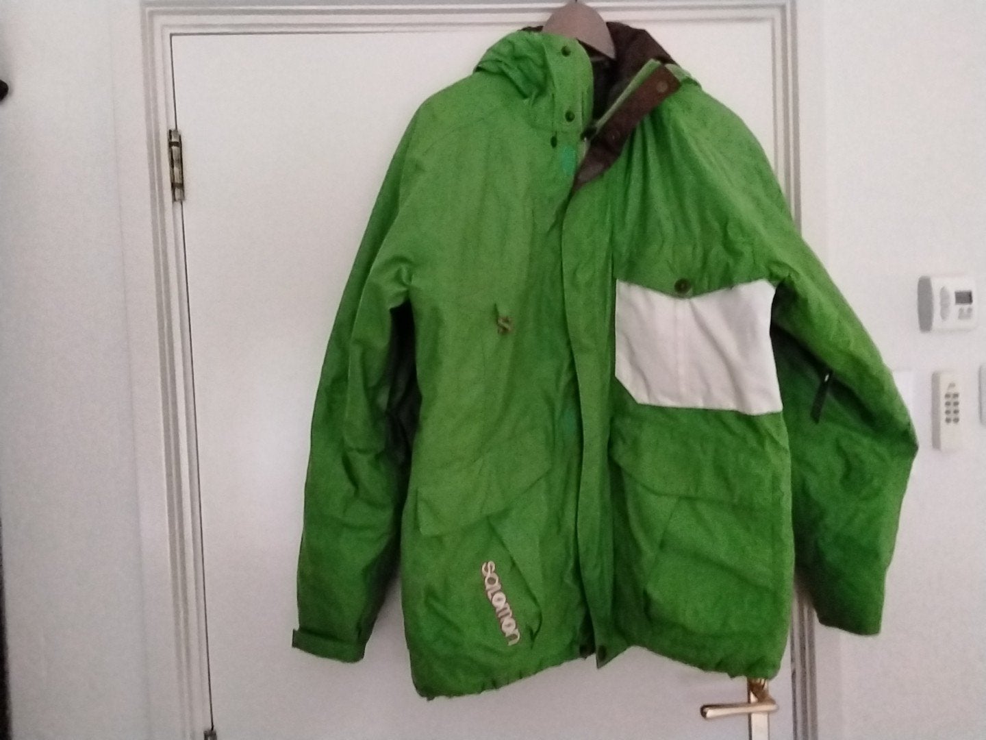 Salomon ski-jas heren - Maat L - Groen, Verzenden