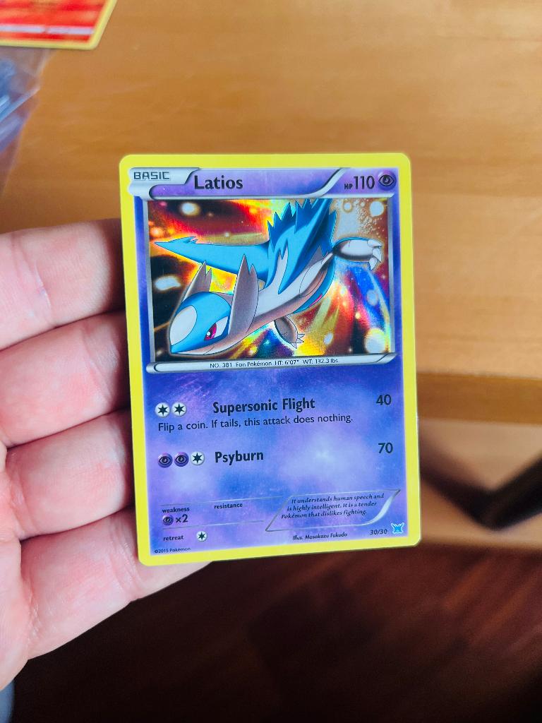 Latios 30/30 Holo XY Trainer Kit: Latias & Latios Pokemon, Verzenden, Zo goed als nieuw, Losse kaart, Foil