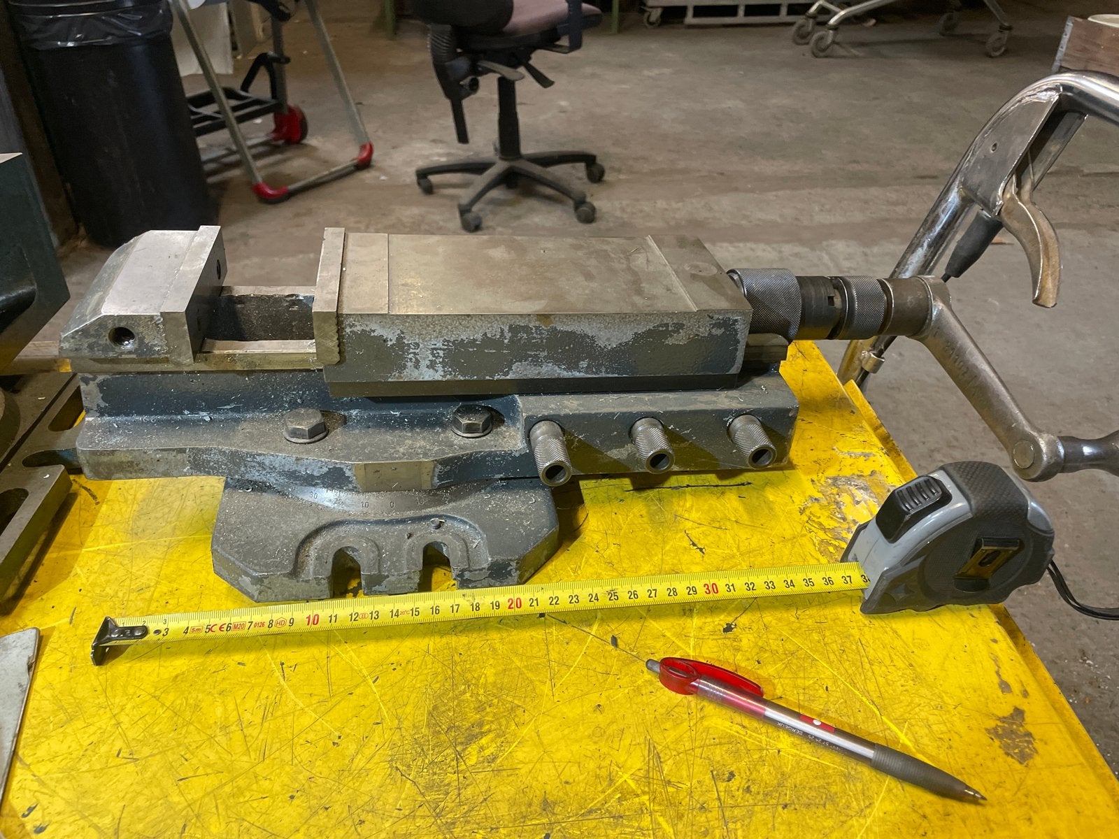 Hogedruk machineklem met gradenverdeling, Ophalen