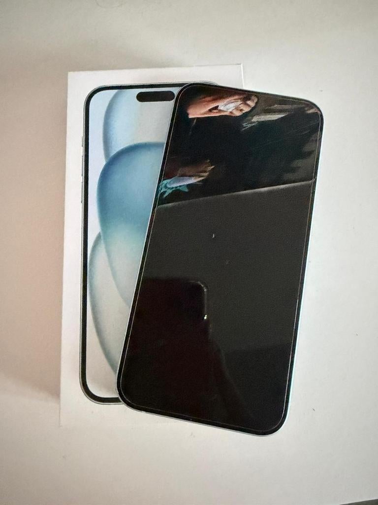 Iphone 15plus 100% in orde, Telecommunicatie, Mobiele telefoons | Apple iPhone, Ophalen, Blauw, 128 GB
