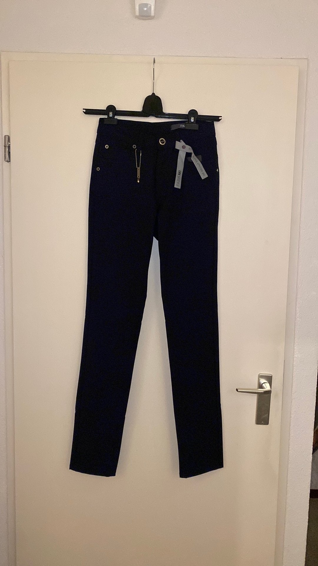 Nieuw donkerblauwe broek maat 36 merk Para Mi, Blauw, Nieuw, Ophalen of Verzenden, Maat 36 (S)