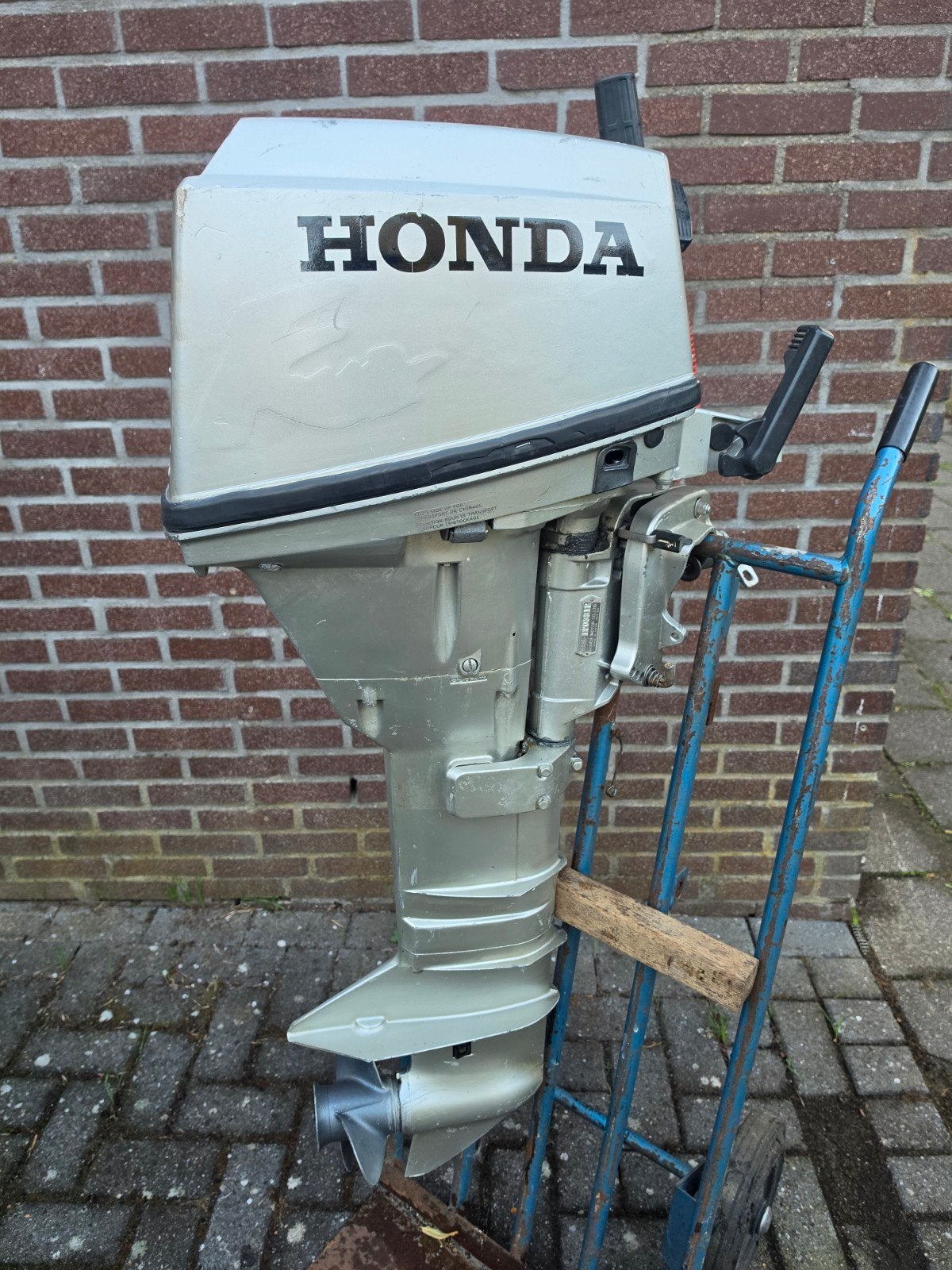 Honda 9.9pk(15pk) 4takt langstaart knuppel, Watersport en Boten, Ophalen, Gebruikt, Motor en Techniek, Motorboot