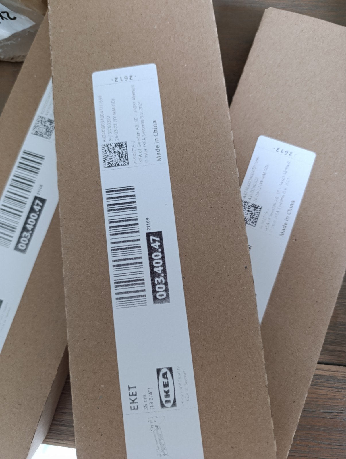 ophangbeugels Eket Ikea, Minder dan 50 cm, Nieuw, Ophalen of Verzenden, Minder dan 25 cm