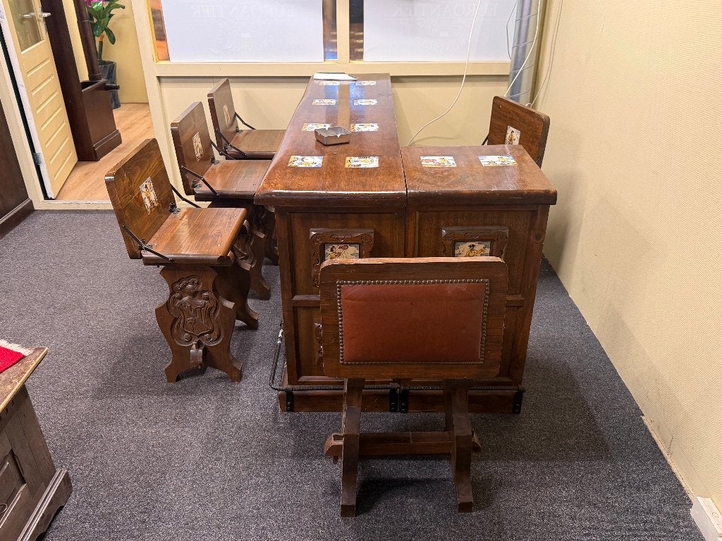 ANTIEKE WIJNBAR TAFEL BAR, Ophalen, Gebruikt