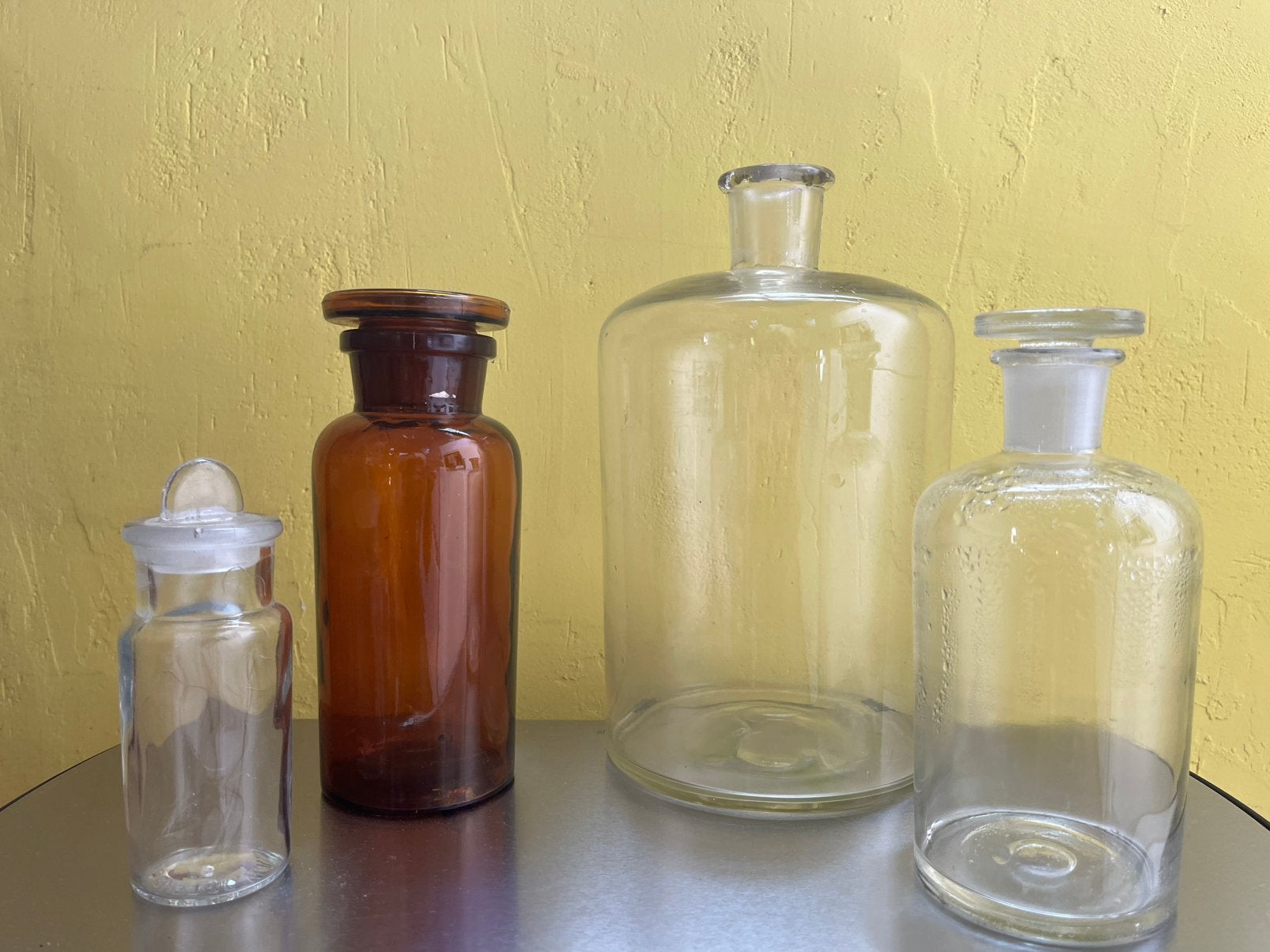 Brocante apothekers flessen, Ophalen of Verzenden