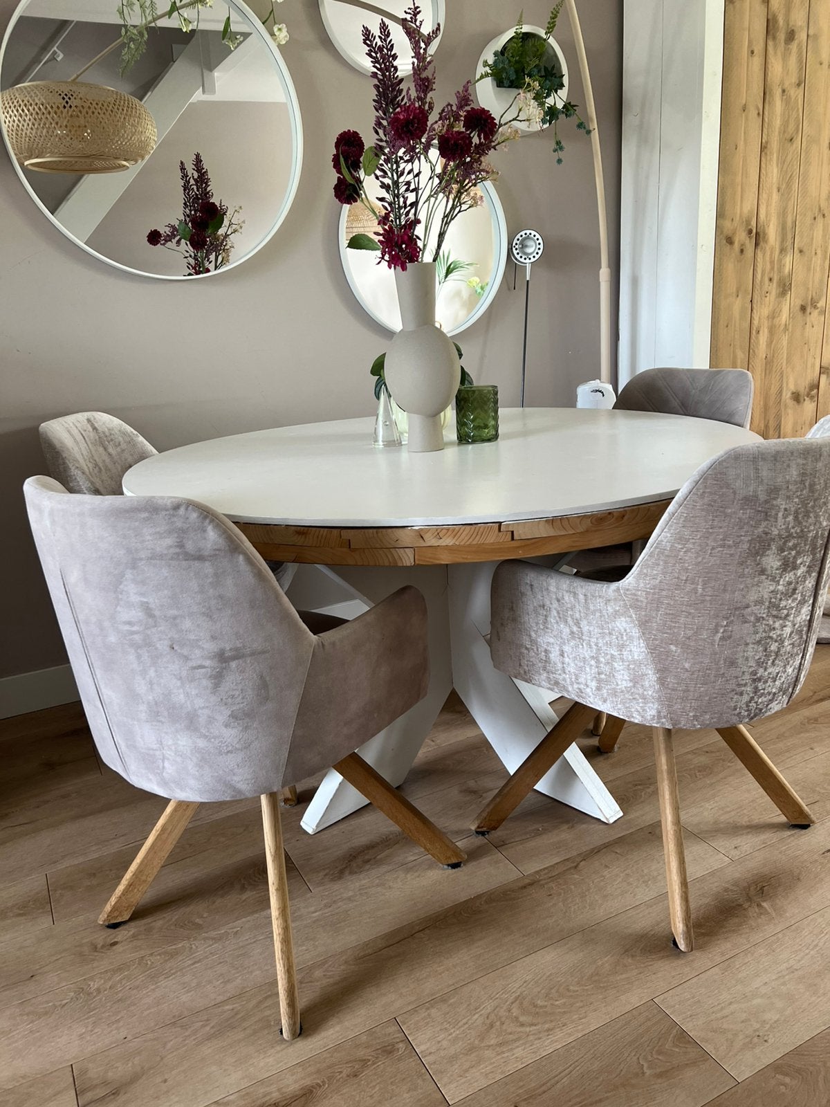 Eettafel, Ophalen, Zo goed als nieuw, Rond, 100 tot 150 cm