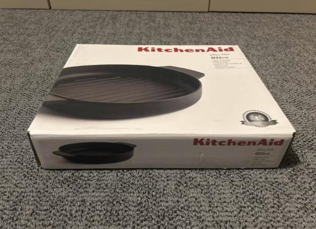 KitchenAid Grillpan 26 cm - nieuw in doos, Huis en Inrichting, Keuken | Potten en Pannen, Ophalen of Verzenden, Nieuw, Gietijzer