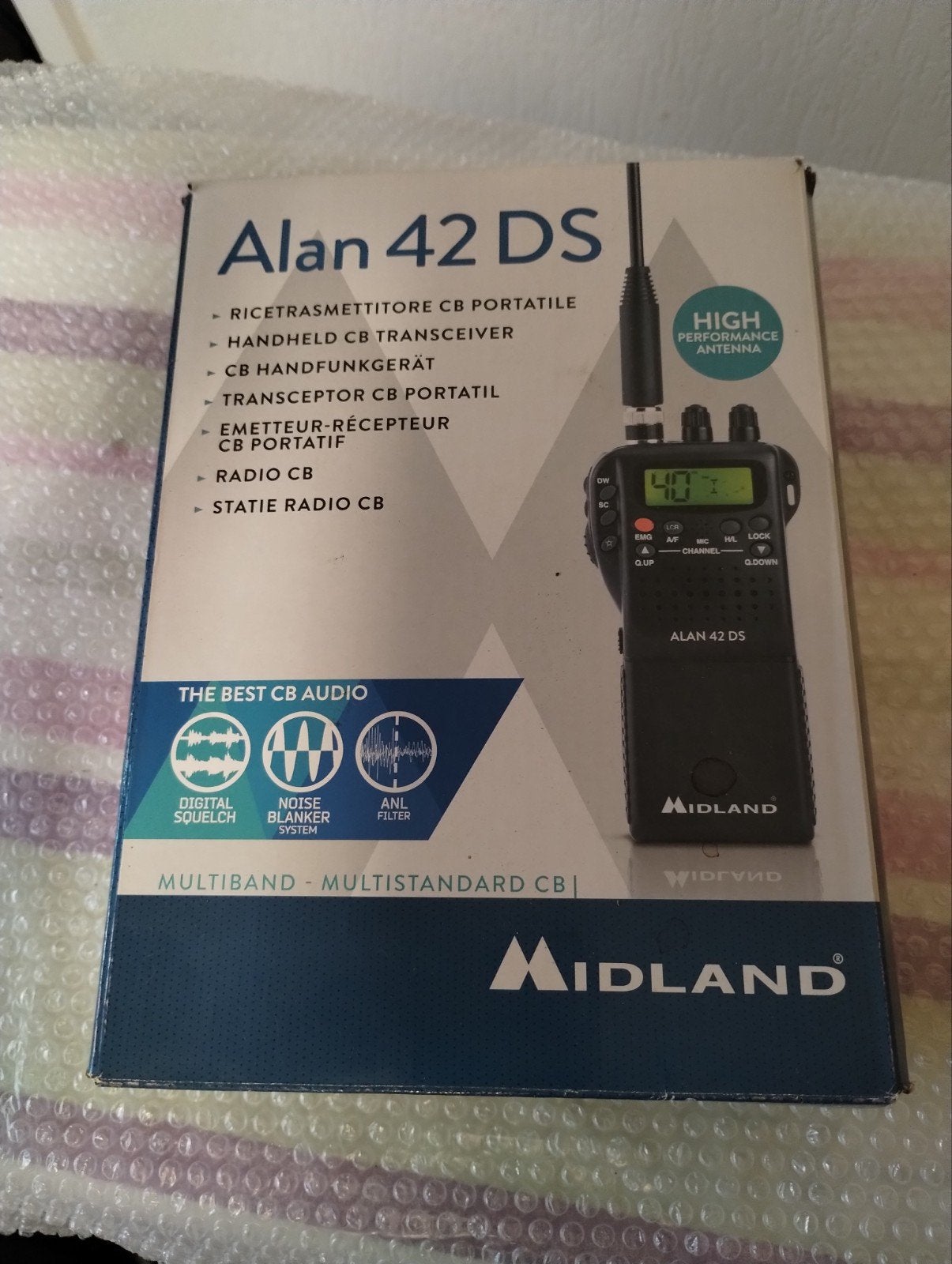 Midland Alan 42 DS CB Handheld Transceiver met doos, Verzenden, Zo goed als nieuw