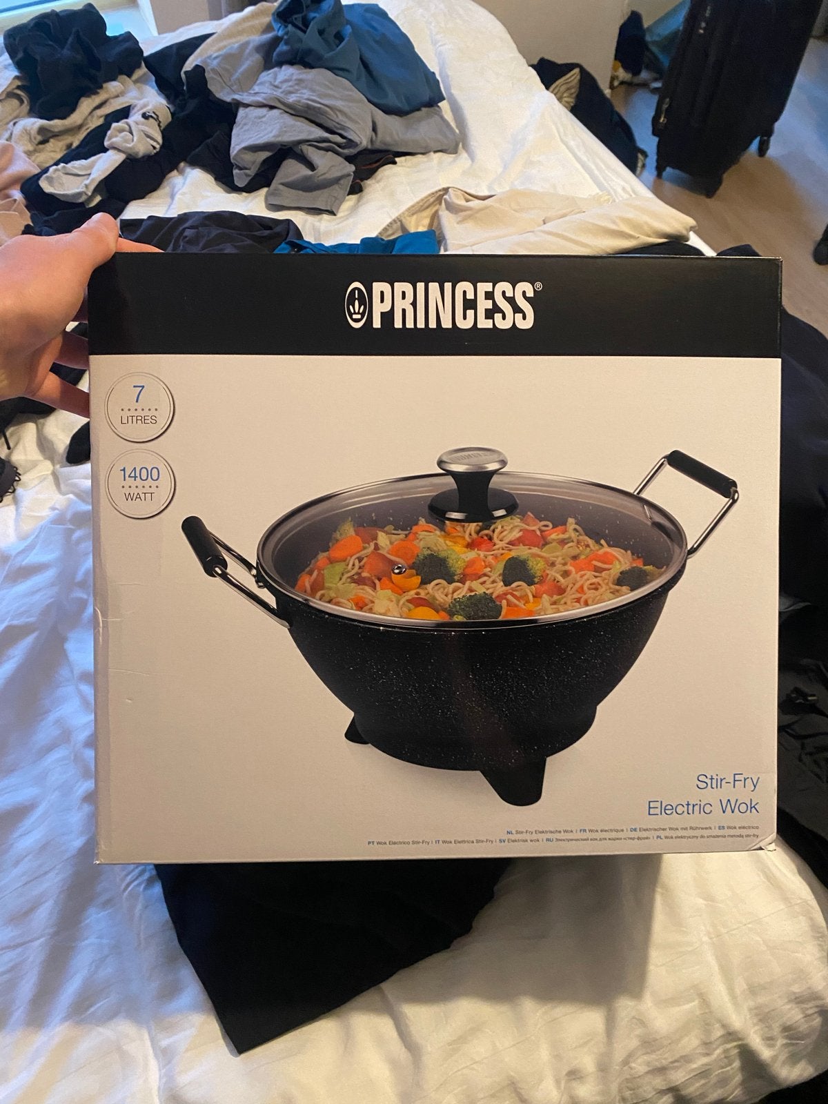 Princess Elektrische Wok - 7 Liter, 1400 Watt, Ophalen of Verzenden, Nieuw