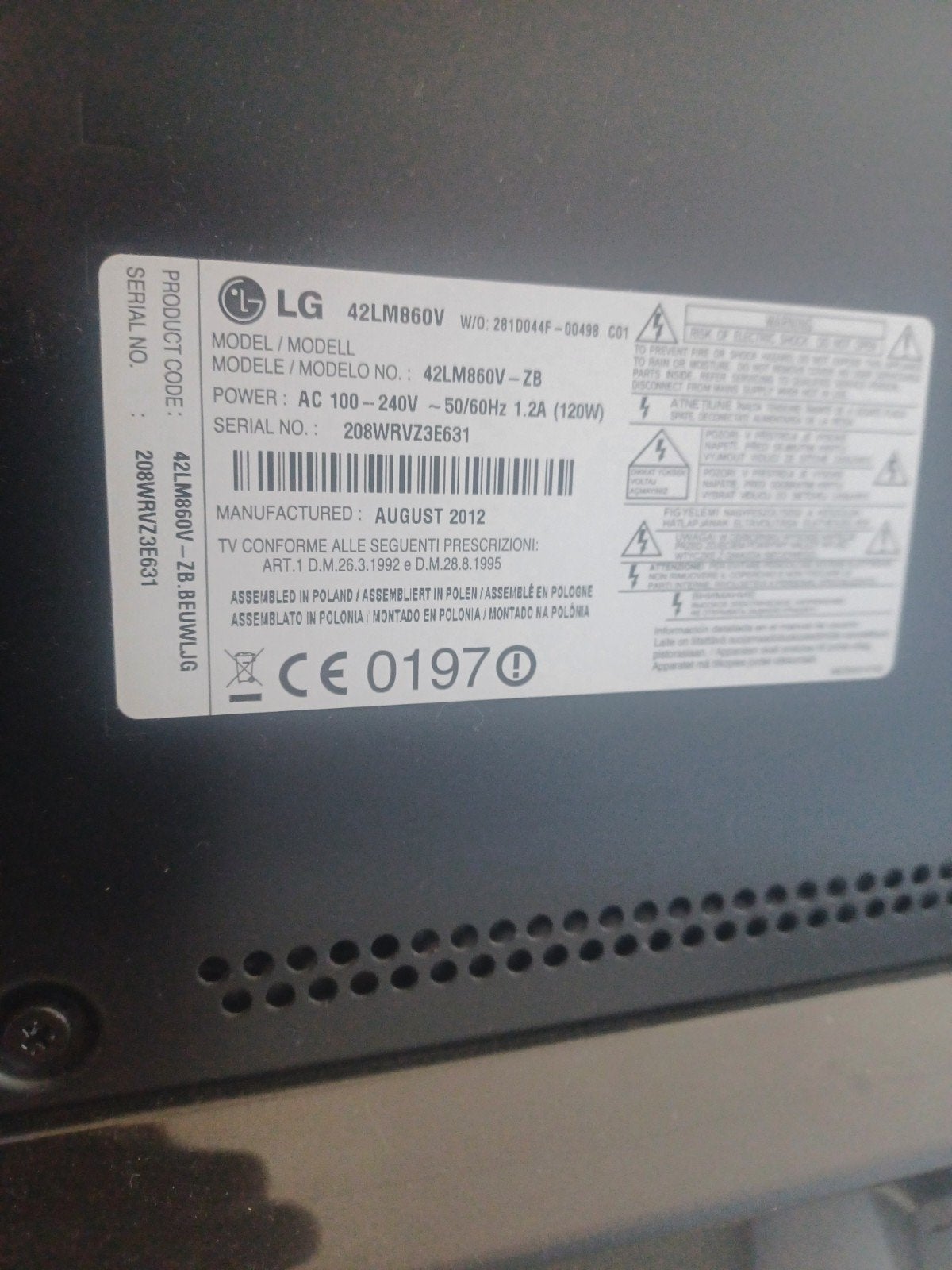 Led-lcd smart Televisie LG 42 inch perfect, Ophalen, 50 Hz, Zo goed als nieuw, 100 cm of meer
