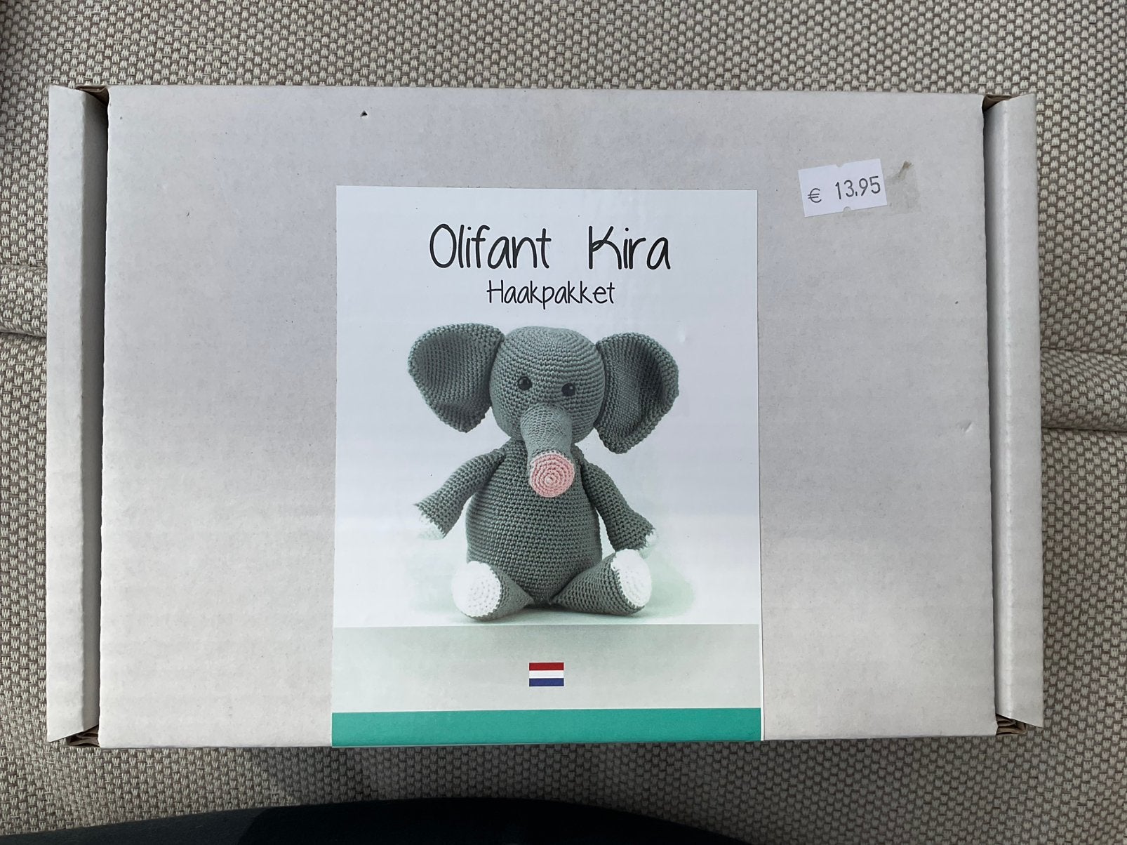 Nieuw haakpakket, Olifant Kira, Ophalen of Verzenden, Nieuw, Haken, Overige typen