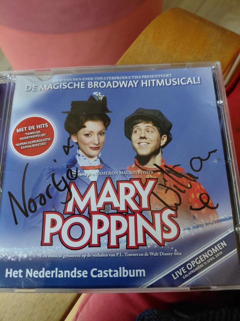Mary Poppins Castalbum met handtekeningen en tickets, Ophalen of Verzenden