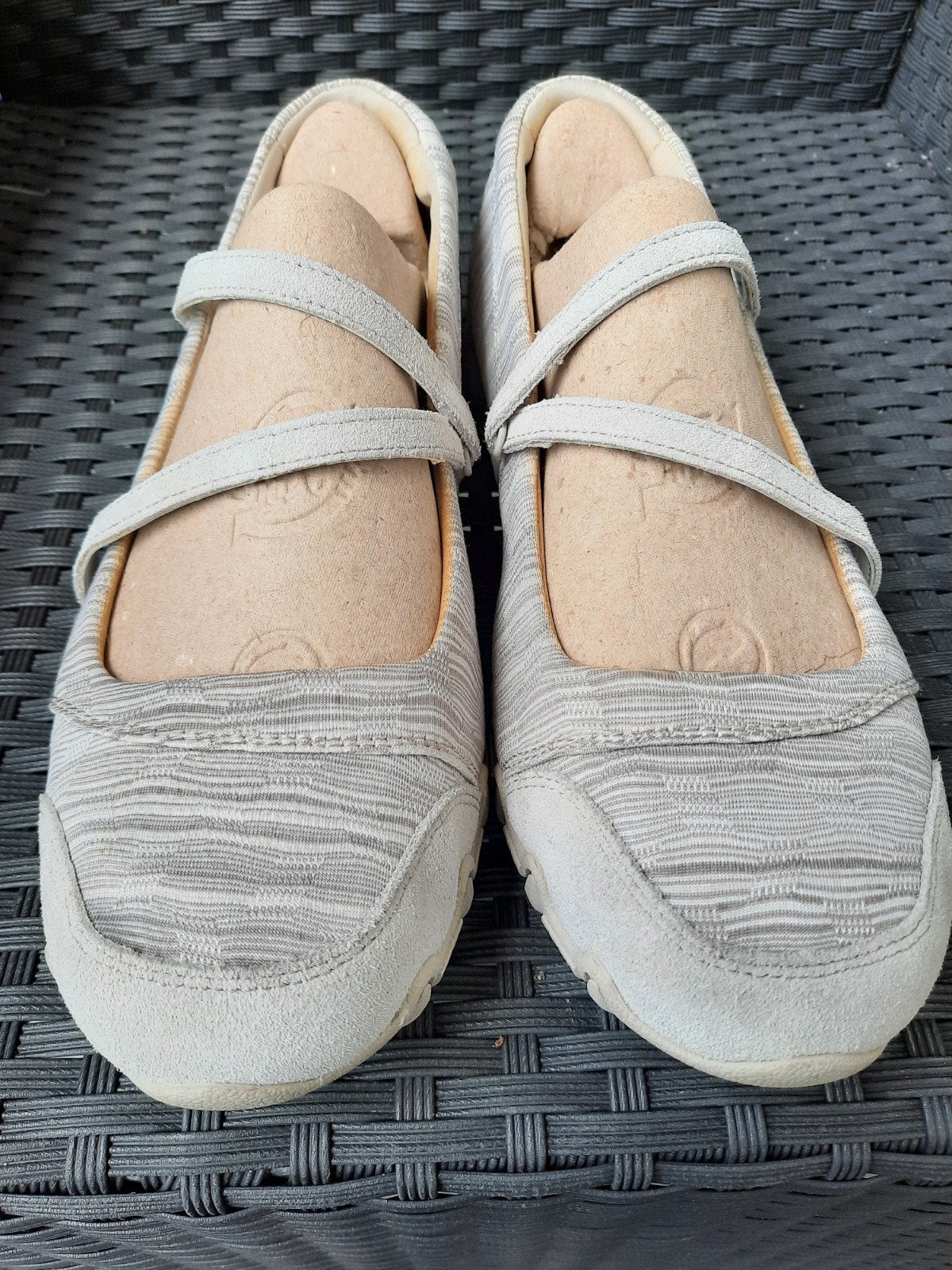 Skechers Relaxed Fit Memory Foam Ballerina's - maat 41, Kleding | Dames, Schoenen, Skechers, Zo goed als nieuw, Grijs, Ballerina's