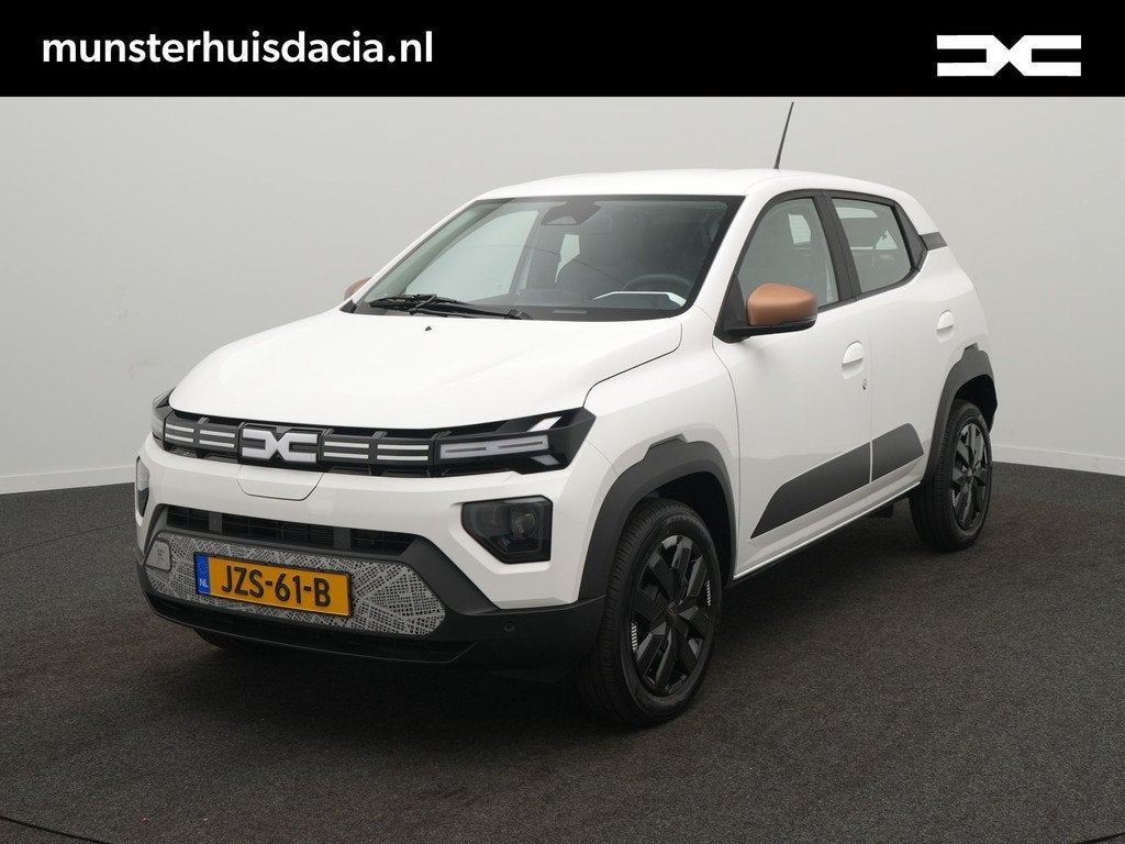 Dacia Spring Extreme 65 26.8 kWh - Demo - DC Lader - Noodlaa, Auto's, Dacia, Stof, Gebruikt, Zwart, 38 min