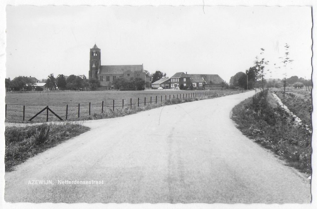Azewijn Netterdensesstraat Oude Ansichtkaart ( B3075, Ophalen of Verzenden, 1960 tot 1980, Gelopen