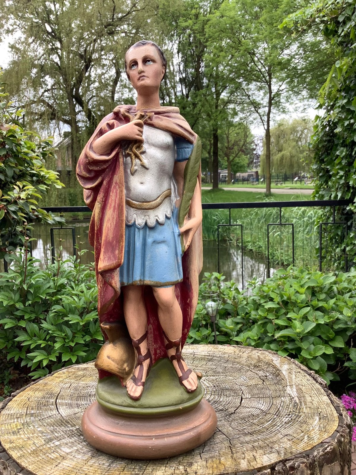 Zeldzaam antiek Heilige beeld ❤️ H. Donatius, Antiek en Kunst, Ophalen of Verzenden