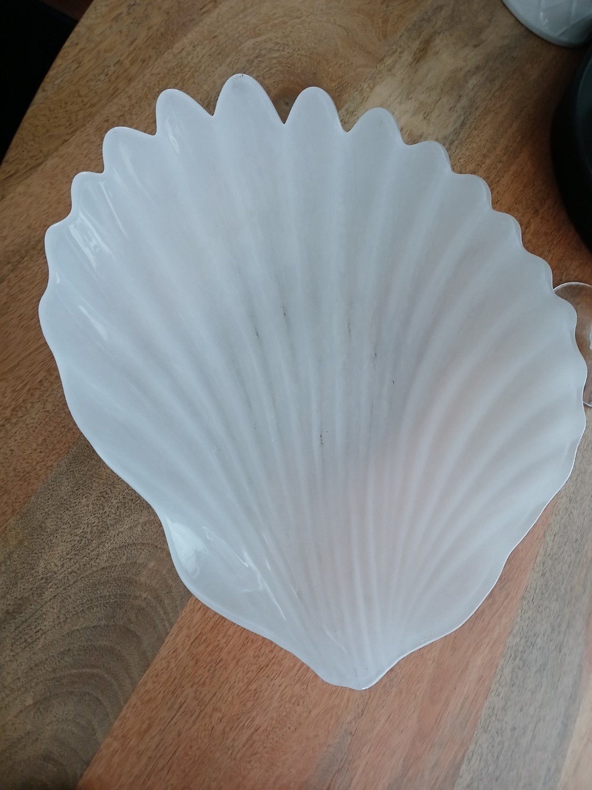 Riviera maison schelp schaal, Ophalen, Gebruikt, Glas, Landelijk