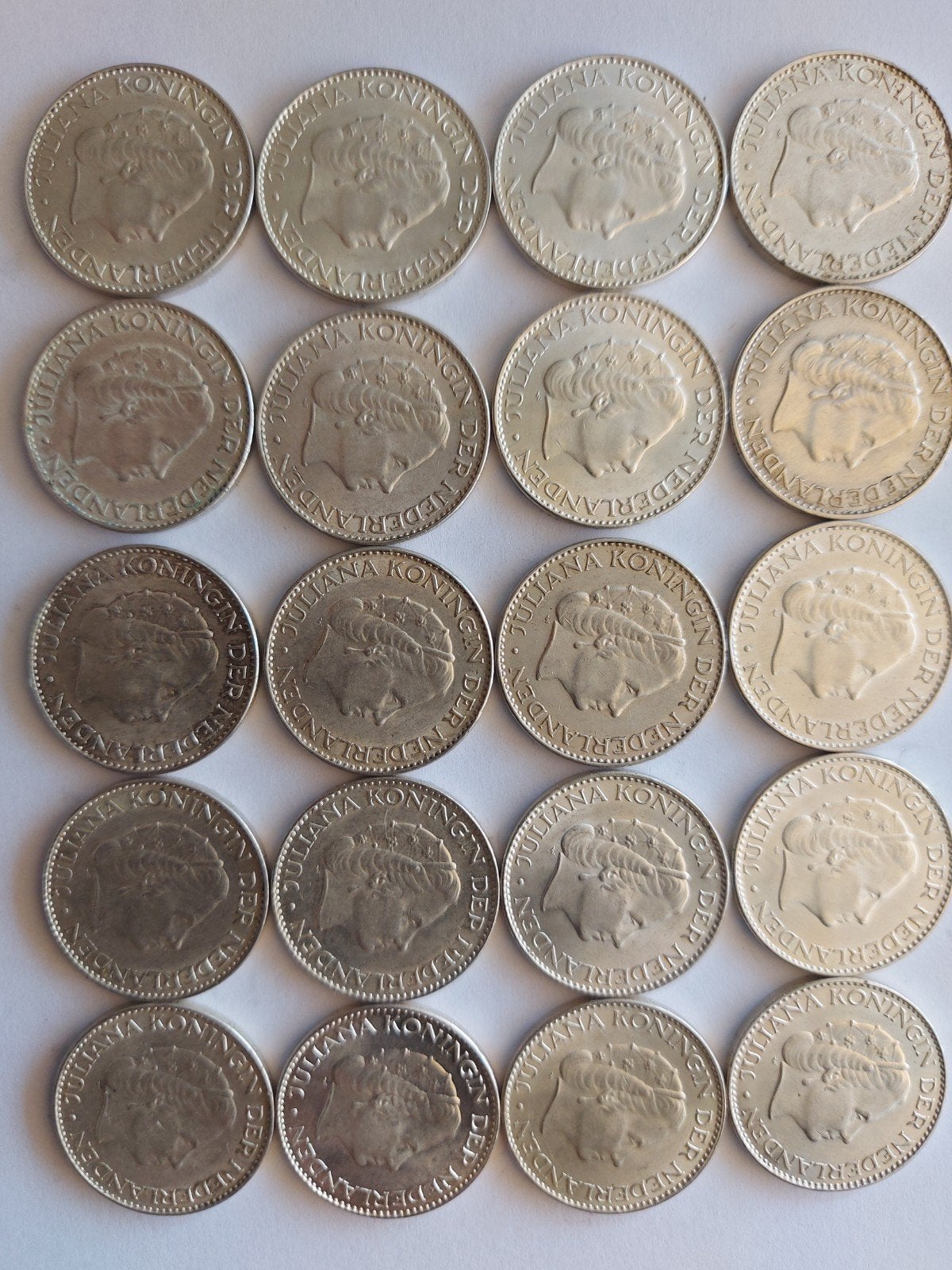 20 stuks gulden, Ophalen of Verzenden, Koningin Juliana, 1 gulden