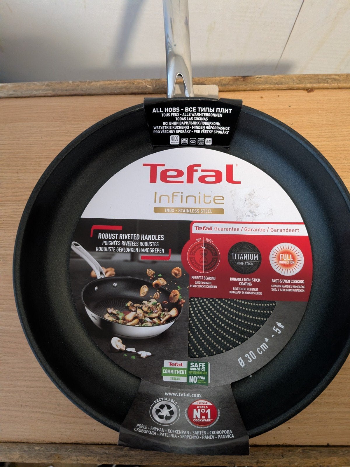 Tefal Infinite Koekenpan 30 cm - Alle warmtebronnen, Ophalen of Verzenden