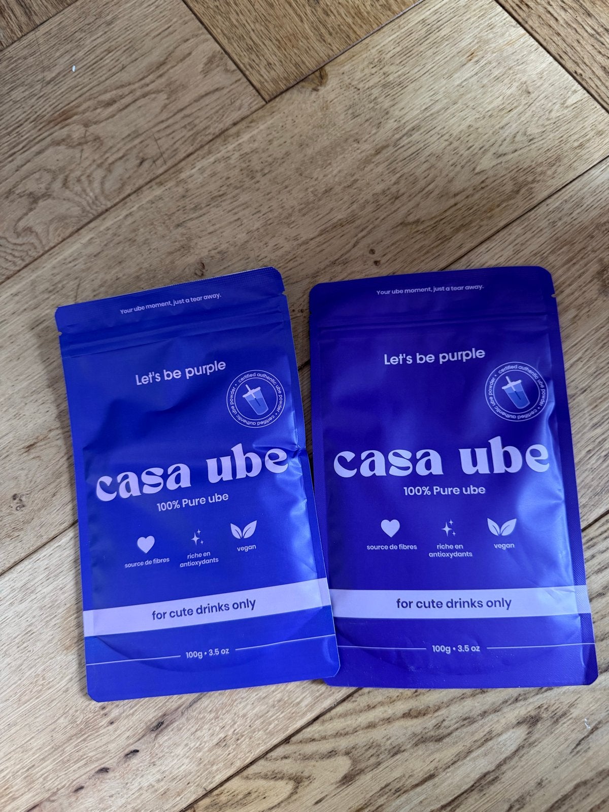 Ube latte, Ophalen