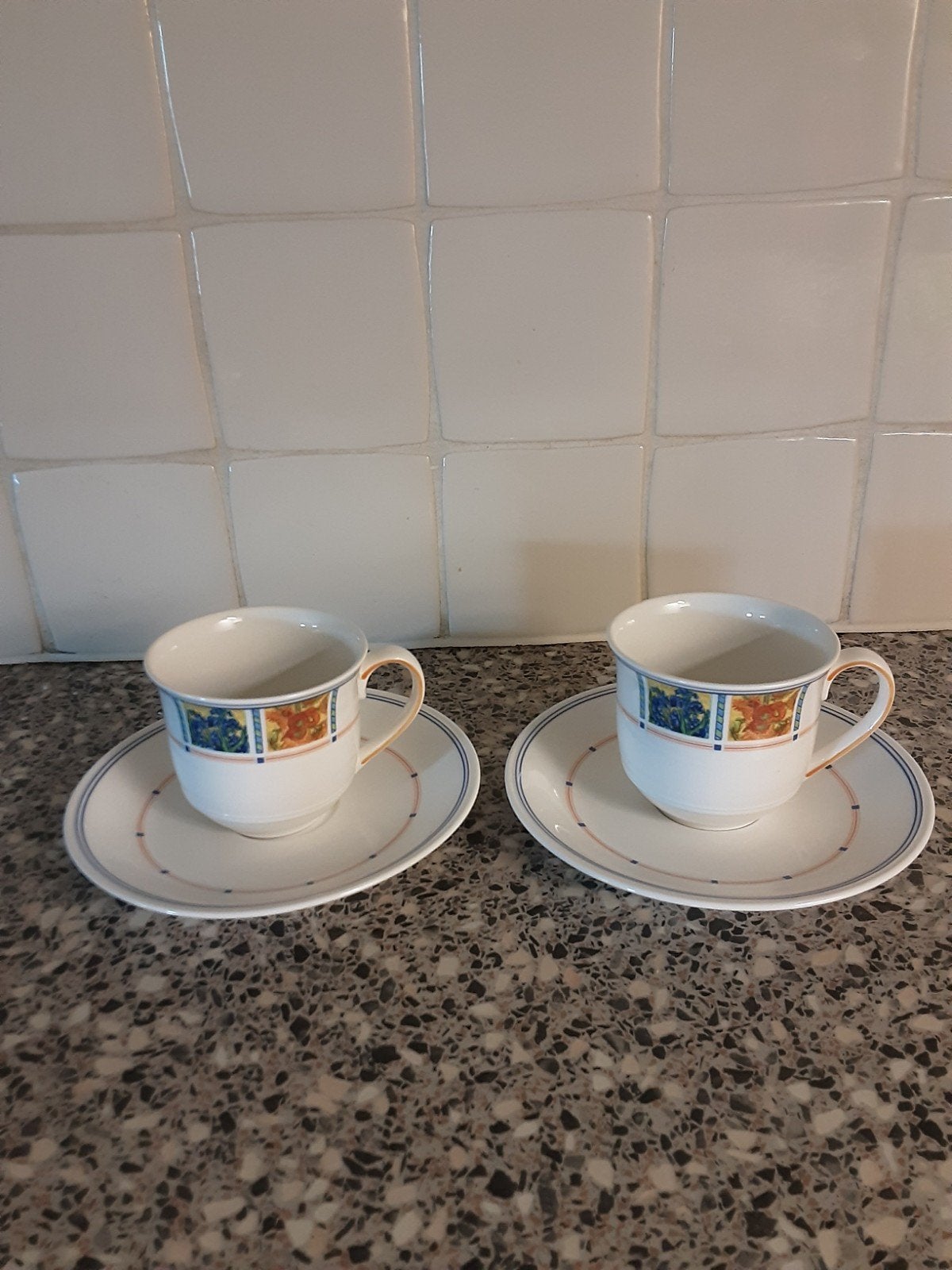 2 kop en schotels villeroy en boch., Ophalen of Verzenden