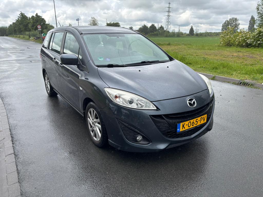 Mazda 5 2.0 110KW 2011 Grijs 7Persoons Trekhaak!, Auto's, Mazda, Voorwielaandrijving, 4 cilinders, 7 stoelen, 1476 kg