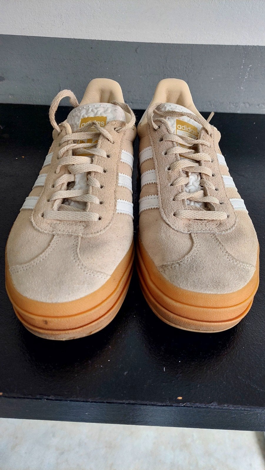 Adidas Gazelle sneakers - Beige - Maat 37 1/3, Ophalen of Verzenden, Beige, Sneakers of Gympen
