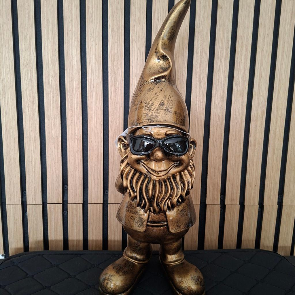 Coole antiek gouden kabouter met bril, Ophalen, Nieuw, Kunststof