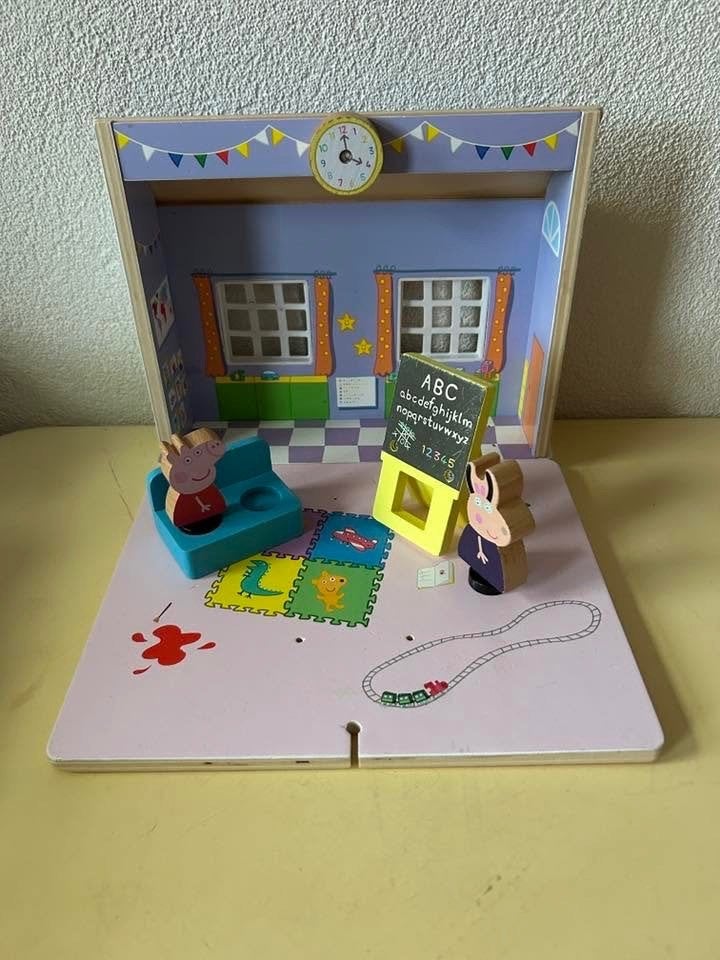 Houten School speelset – Peppa Pig (niet compleet), Kinderen en Baby's, Ophalen of Verzenden, Gebruikt, Overige typen