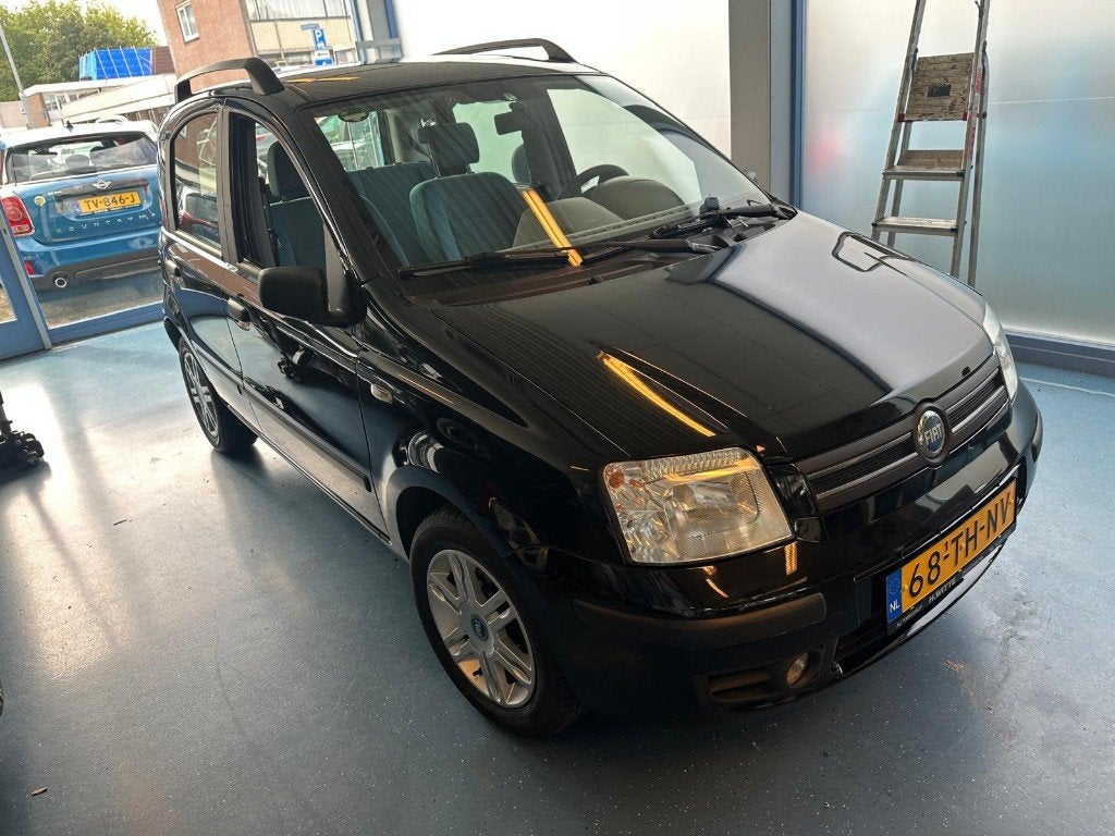 Fiat Panda 1.2  Emotion Ned. Auto 65511 Km Airco Elektr.dak, Voorwielaandrijving, Stof, Zwart, Origineel Nederlands