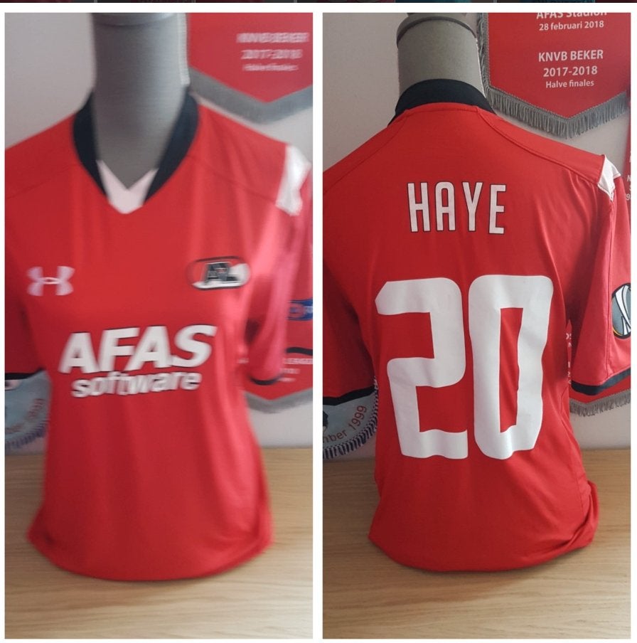 AZ Alkmaar  matchworn/issued   Haye  2015-2016, Ophalen of Verzenden, Gebruikt, AZ, Shirt