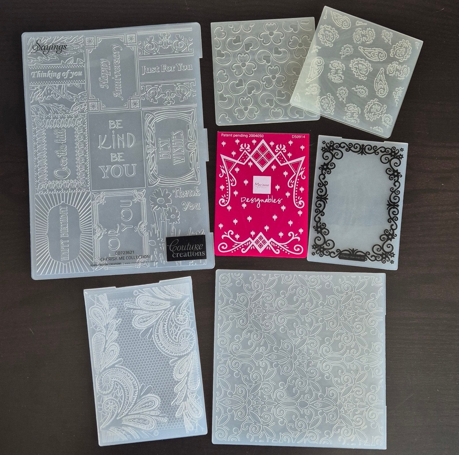 Diverse embossingfolders, Ophalen of Verzenden, Overige thema's, Pons of Mal