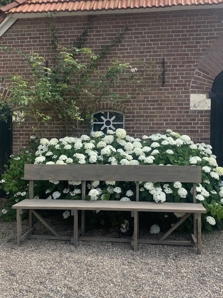 Landelijke ZITBANK ~ oud,hout,sober,klepbank,bank, Overige kleuren, Nieuw, Ophalen of Verzenden, Vijf, Zes of meer stoelen